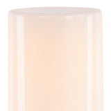 8" White Flameless Designer Candle