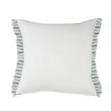 24" X 24" Blue Zippered Coastal Indoor Outdoor Throw Pillow