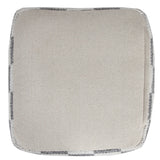 18" Blue 100% Cotton Ottoman