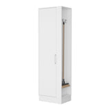 21" White Accent Cabinet With Six Shelves