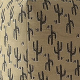 17" Beige Cotton Cactus Pouf Cover