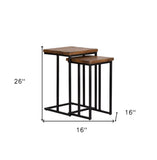 44" Black And Gold Glass And Metal Round Coffee Table With Shelf