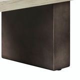 24" Black And Brass Solid Wood And Metal Oval Coffee Table