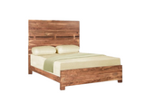 Live Edge Solid Wood King Brown Bed