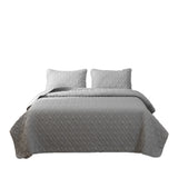 Gray King Microfiber 1400 Thread Count Machine Washable Down Comforter Set