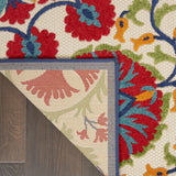 12' x 15' Beige Floral Power Loom Area Rug