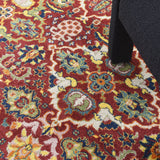 9' x 12' Yellow Floral Power Loom Area Rug