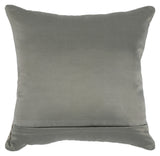 22" Gray Handmade Geometric Indoor Outdoor Throw Pillow Cover and Insert