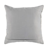 22" X 22" Ivory Zippered Handmade Geometric Indoor Outdoor Throw Pillow