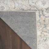 9' x 12' Gray Oriental Power Loom Area Rug