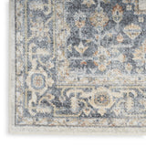 10' Gray Oriental Power Loom Distressed Washable Runner Rug
