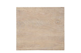 24" White Solid Wood End Table