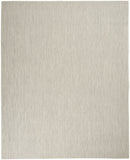 9' x 12' Cream Geometric Power Loom Area Rug