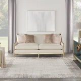 6' x 9' Gray Abstract Power Loom Area Rug