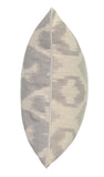 Gray Ikat Linen Down Blend Throw Pillow