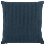 22" X 22" Blue Viscose Zippered Pillow