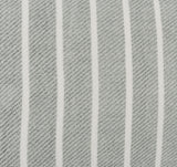 14" X 26" Gray Linen Zippered Pillow