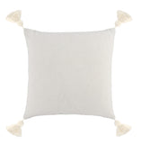 18" X 18" Black Cotton Blend Striped Zippered Pillow