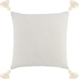 18" X 18" Black Cotton Blend Striped Zippered Pillow