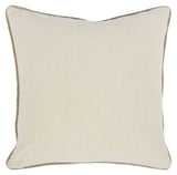 20" X 20" Black Linen Zippered Pillow