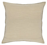22" X 22" Black Leather Zippered Pillow