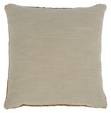22" X 22" Beige Linen Zippered Pillow