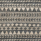 8' X 10' Charcoal Geometric Hand Woven Area Rug