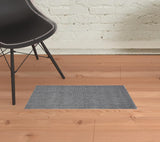 5' X 8' Ivory Hand Woven Area Rug