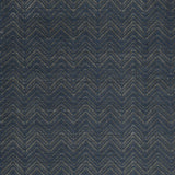 9' X 12' Blue Chevron Hand Woven Area Rug