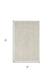 2' X 3' Orange Hand Woven Area Rug
