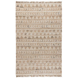 5' X 8' Blue Geometric Hand Woven Area Rug