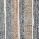 9' X 12' Blue Striped Hand Woven Area Rug