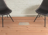 9' X 12' Ivory Geometric Hand Woven Area Rug