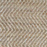 9' X 12' Ivory Chevron Hand Woven Area Rug