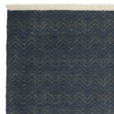 8' X 10' Beige Chevron Hand Woven Area Rug