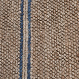 5' X 8' Beige Striped Hand Woven Area Rug