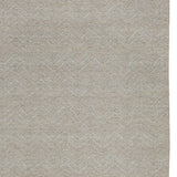 9' X 12' Tan Chevron Hand Woven Area Rug
