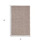 8' X 10' Gray Hand Woven Area Rug