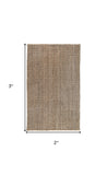 5' X 8' Gray Hand Woven Area Rug