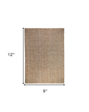 5' X 8' Ivory Hand Woven Area Rug