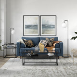 62" Brass Arched Floor Lamp With Clear Transparent Glass Globe Shade