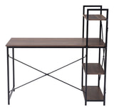 48" Brown and Black Writing Desk