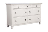 52" Black Solid Manufactured Wood Writing Desk with Three Drawers