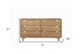 36" Gray Solid Wood Three Drawer Chest
