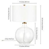25" Black Metal Two Light Tripod Table Lamp With White Drum Shade