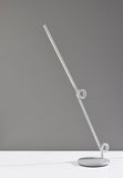 35" White Metal Novelty Desk LED USB Table Lamp