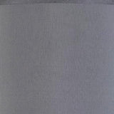 25" Nickel Metal Table Lamp With Taupe Cone Shade