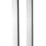 26" Nickel Metal Two Light Desk Usb Table Lamp With White Novelty Shade