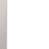25" Nickel Metal Desk Usb Table Lamp With White Rectangular Shade
