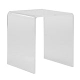 18" Clear Acrylic End Table